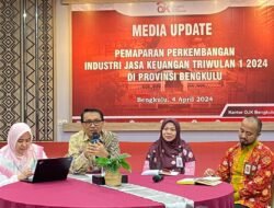 Paparkan Perkembangan Industri Jasa Keuangan Triwulan I 2024, OJK Bengkulu Beri Tips Pinjol