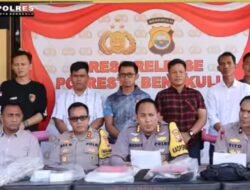 Polisi di Kota Bengkulu Amankan 23 Tersangka Kejahatan dalam 14 Hari Operasi